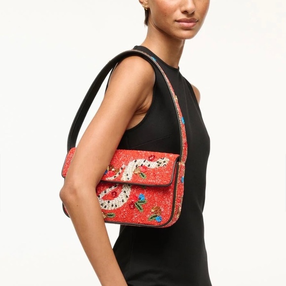 STAUD Tommy Beaded Bag Year Of The Snake - Picture 3 of 6